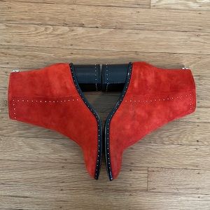 Rag Bone Red Willow Studded Suede Ankle Boots